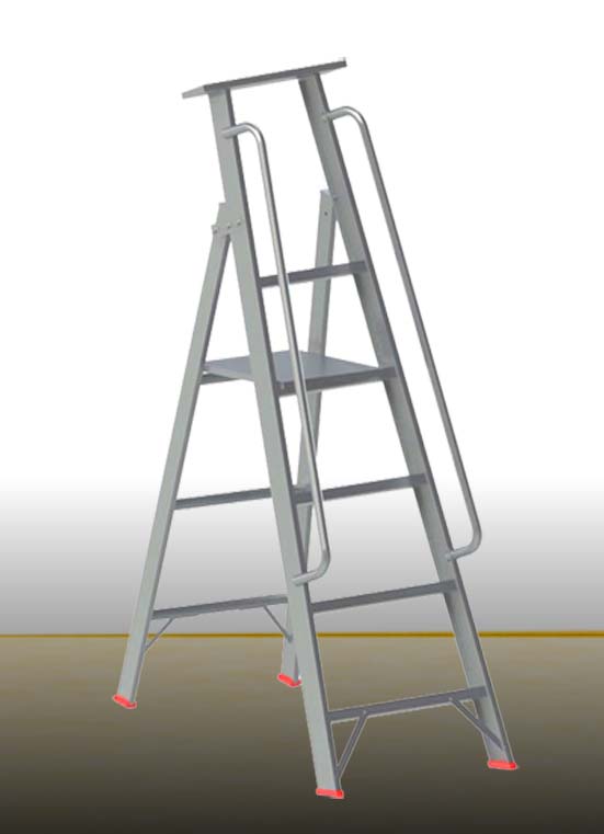 Heavy Duty Platform Aluminum Ladder Supplier in Dubai