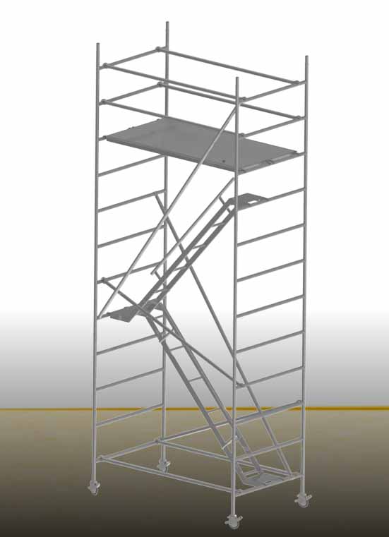 Stair Aluminum Double Width Mobile Scaffolding Supplier in Dubai