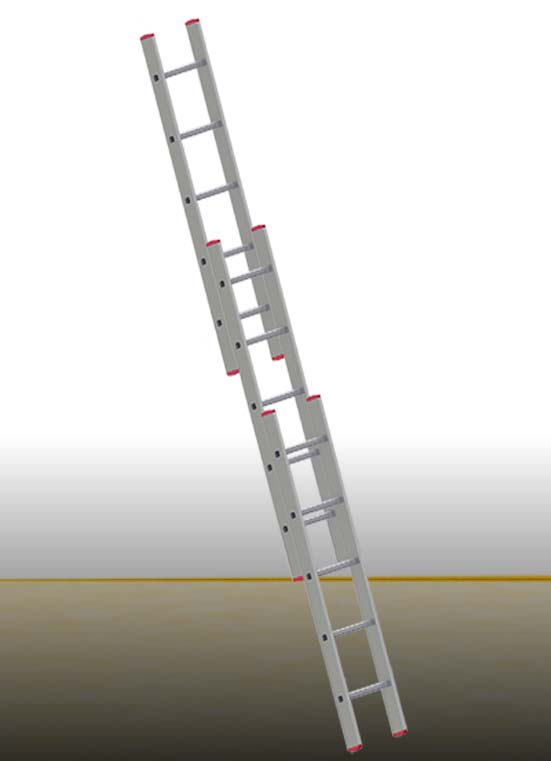 Triple Section Straight Aluminum Ladder Supplier in Dubai